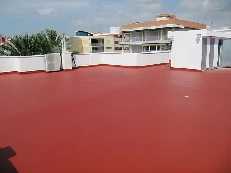 Impermeabilizado de terraza amplia realizado por Pintores Cartagena